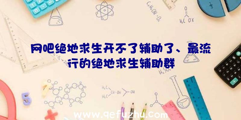 网吧绝地求生开不了辅助了、最流行的绝地求生辅助群