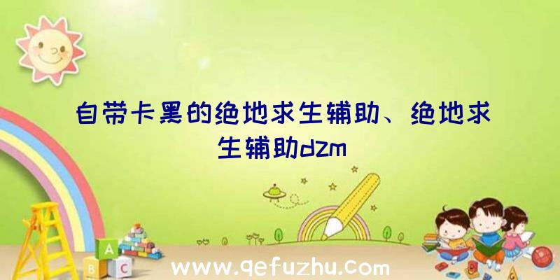 自带卡黑的绝地求生辅助、绝地求生辅助dzm