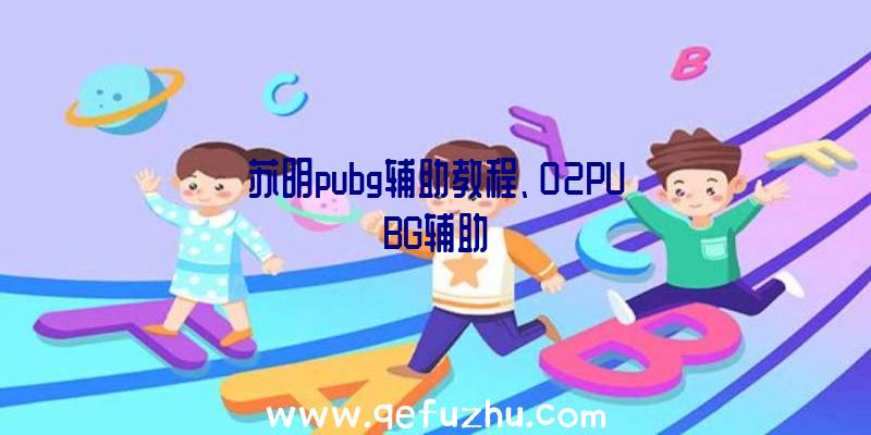 苏明pubg辅助教程、02PUBG辅助