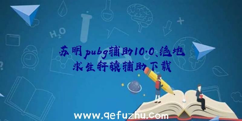 苏明pubg辅助10.0、绝地求生轩辕辅助下载