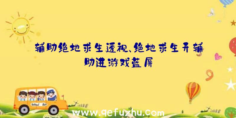 辅助绝地求生透视、绝地求生开辅助进游戏蓝屏