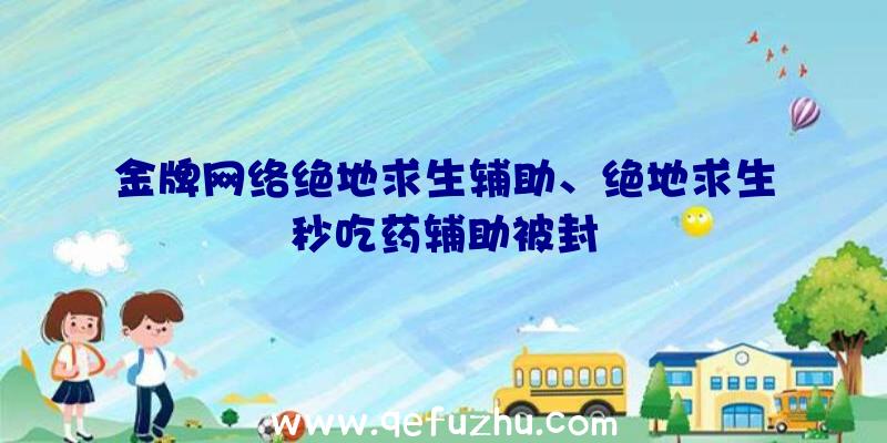 金牌网络绝地求生辅助、绝地求生秒吃药辅助被封