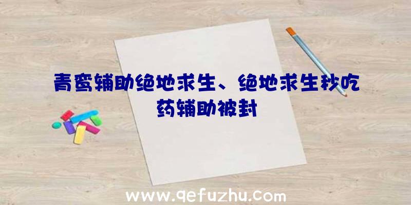 青鸾辅助绝地求生、绝地求生秒吃药辅助被封