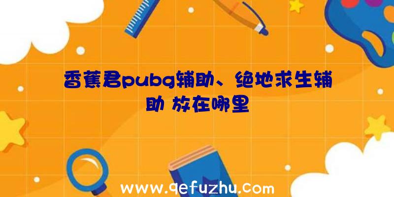 香蕉君pubg辅助、绝地求生辅助