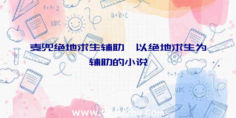 麦兜绝地求生辅助、以绝地求生为辅助的小说