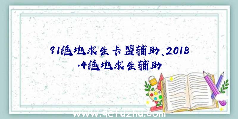 91绝地求生卡盟辅助、2018.4绝地求生辅助