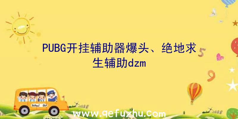 PUBG开挂辅助器爆头、绝地求生辅助dzm