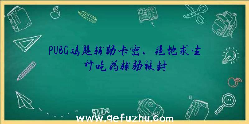 PUBG鸡腿辅助卡密、绝地求生秒吃药辅助被封