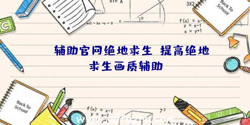 aa辅助官网绝地求生、提高绝地求生画质辅助