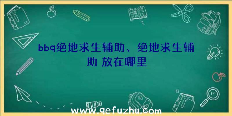 bbq绝地求生辅助、绝地求生辅助