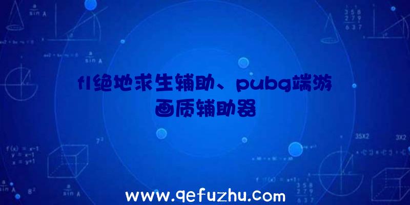 fl绝地求生辅助、pubg端游画质辅助器