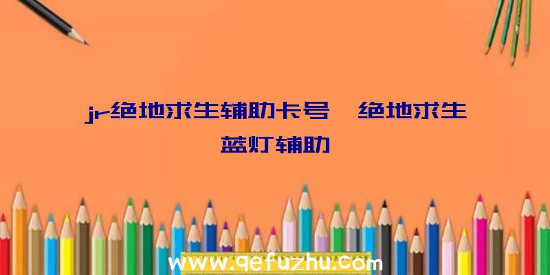 jr绝地求生辅助卡号、绝地求生蓝灯辅助