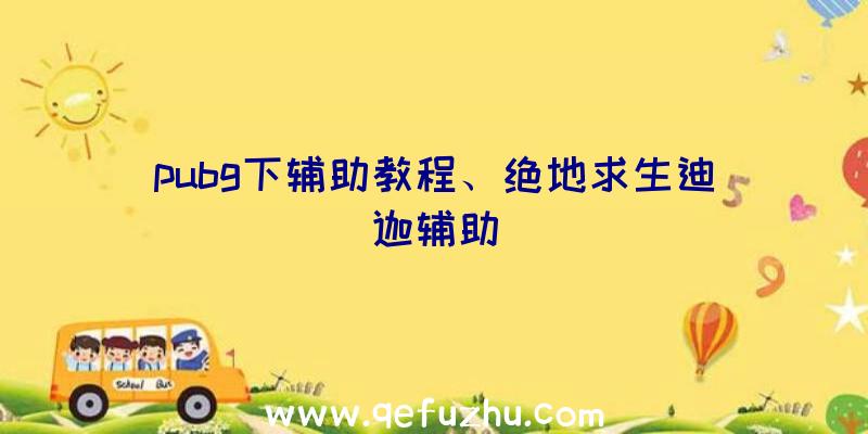 pubg下辅助教程、绝地求生迪迦辅助