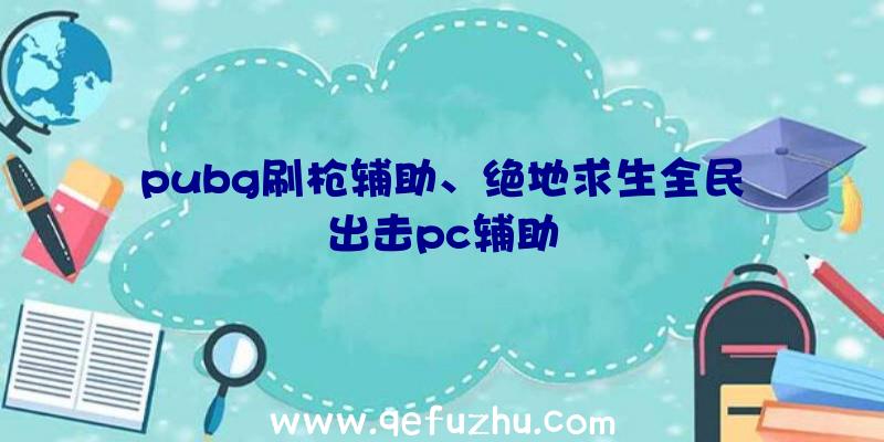 pubg刷枪辅助、绝地求生全民出击pc辅助