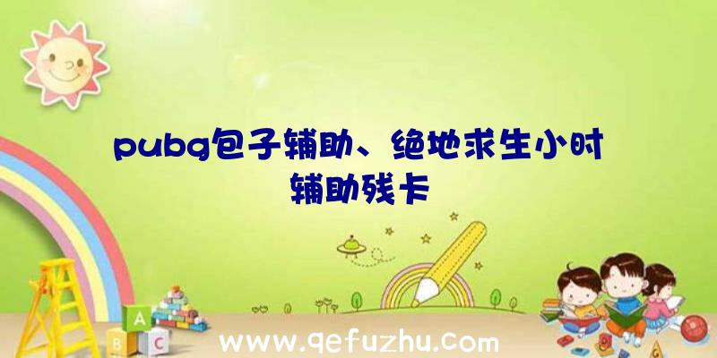 pubg包子辅助、绝地求生小时辅助残卡