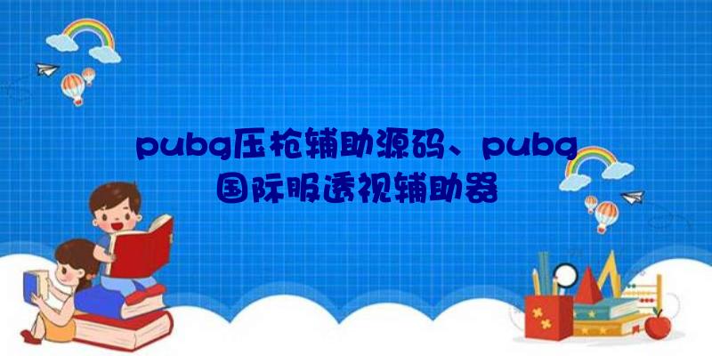 pubg压枪辅助源码、pubg国际服透视辅助器