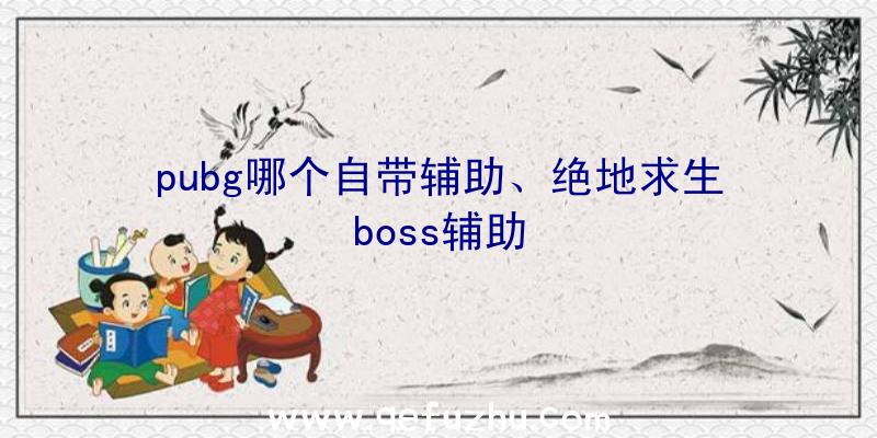 pubg哪个自带辅助、绝地求生boss辅助