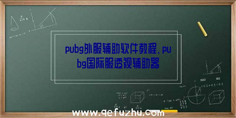 pubg外服辅助软件教程、pubg国际服透视辅助器