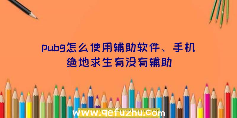 pubg怎么使用辅助软件、手机绝地求生有没有辅助