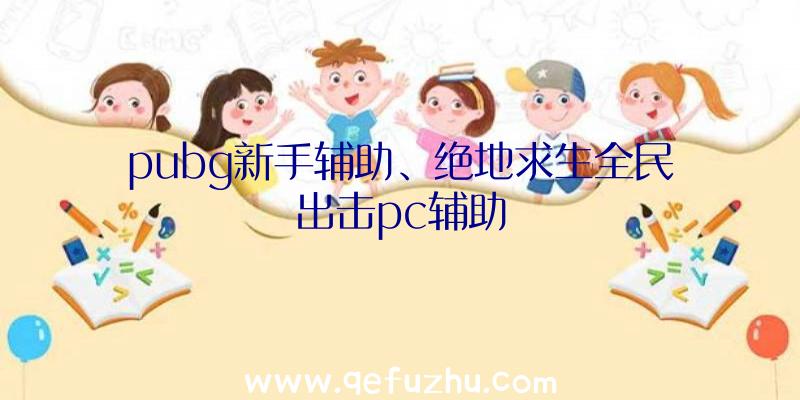 pubg新手辅助、绝地求生全民出击pc辅助