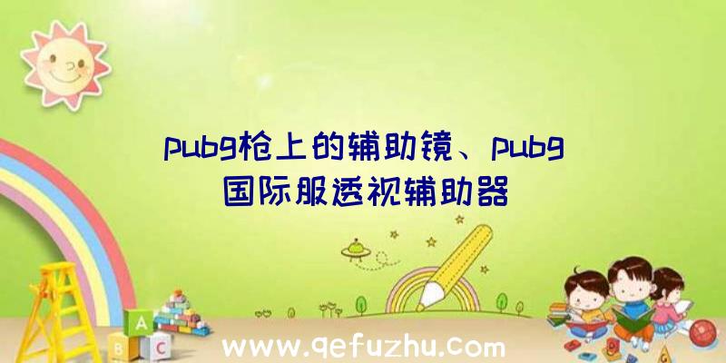 pubg枪上的辅助镜、pubg国际服透视辅助器