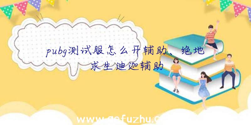 pubg测试服怎么开辅助、绝地求生迪迦辅助