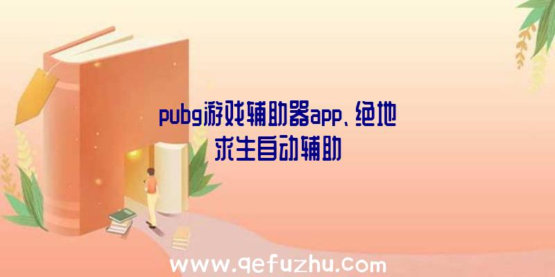 pubg游戏辅助器app、绝地求生自动辅助