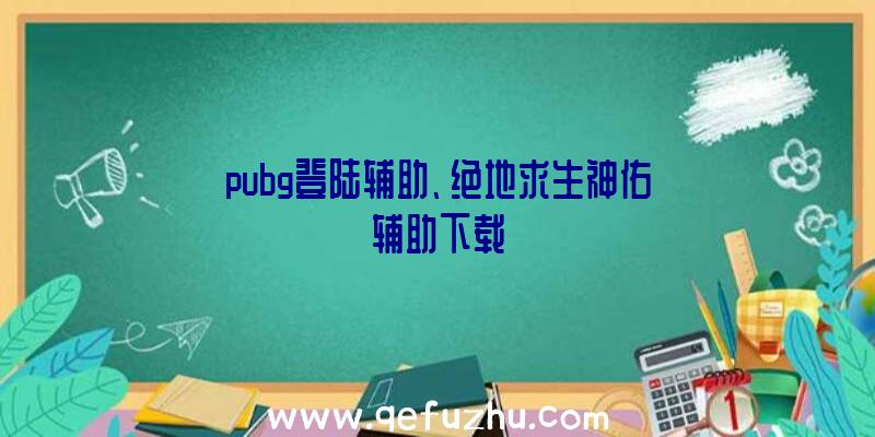 pubg登陆辅助、绝地求生神佑辅助下载