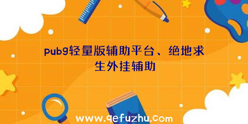 pubg轻量版辅助平台、绝地求生外挂辅助