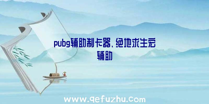 pubg辅助制卡器、绝地求生宏辅助