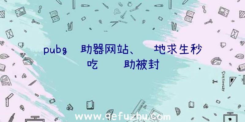 pubg辅助器网站、绝地求生秒吃药辅助被封