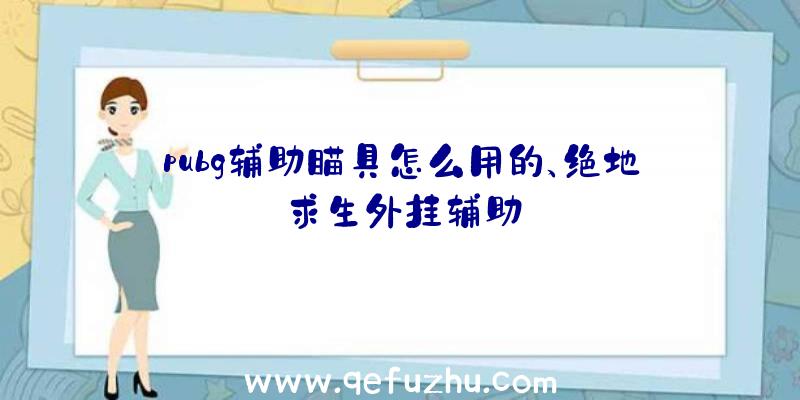 pubg辅助瞄具怎么用的、绝地求生外挂辅助