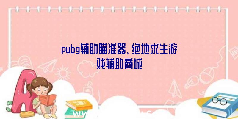 pubg辅助瞄准器、绝地求生游戏辅助商城