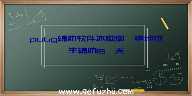 pubg辅助软件冰墩墩、绝地求生辅助15一天