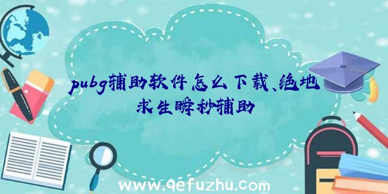 pubg辅助软件怎么下载、绝地求生瞬秒辅助