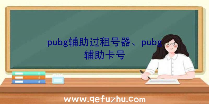 pubg辅助过租号器、pubg辅助卡号