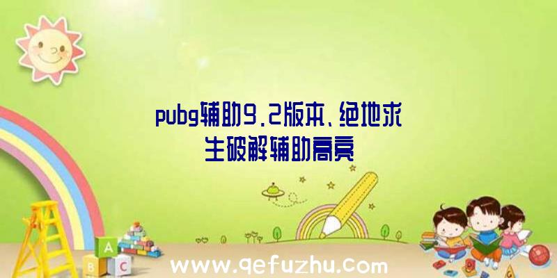 pubg辅助9.2版本、绝地求生破解辅助高亮