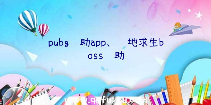 pubg辅助app、绝地求生boss辅助