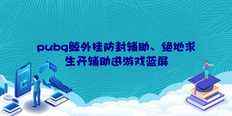 pubg鲸外挂防封辅助、绝地求生开辅助进游戏蓝屏