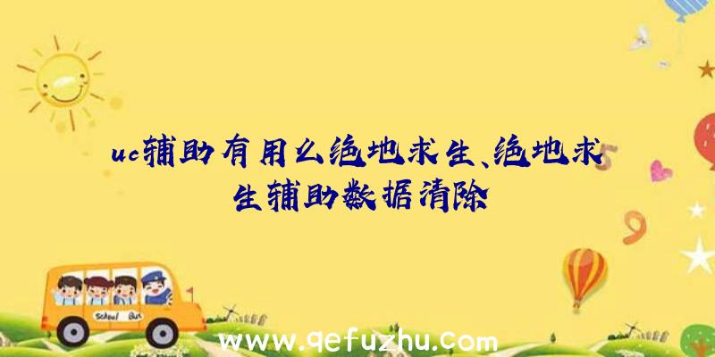 uc辅助有用么绝地求生、绝地求生辅助数据清除