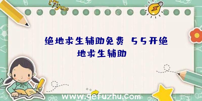 yy绝地求生辅助免费、55开绝地求生辅助