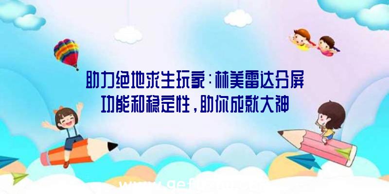 助力绝地求生玩家：林美雷达分屏功能和稳定性，助你成就大神