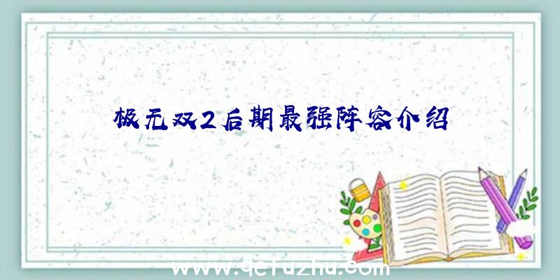 极无双2后期最强阵容介绍