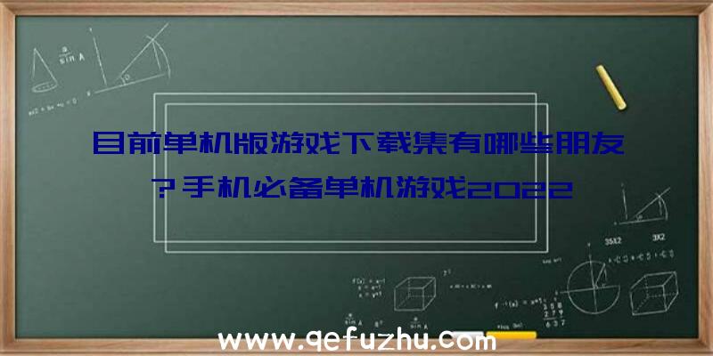 目前单机版游戏下载集有哪些朋友？手机必备单机游戏2022