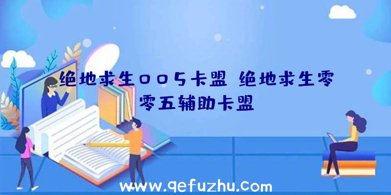 绝地求生005卡盟、绝地求生零零五辅助卡盟