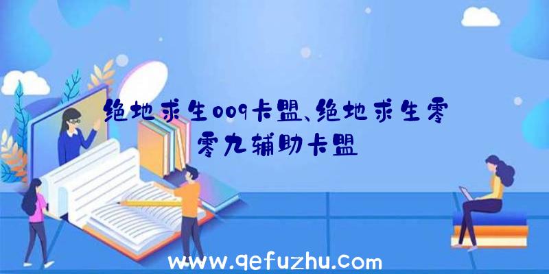 绝地求生009卡盟、绝地求生零零九辅助卡盟