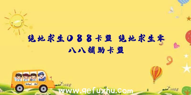 绝地求生088卡盟、绝地求生零八八辅助卡盟