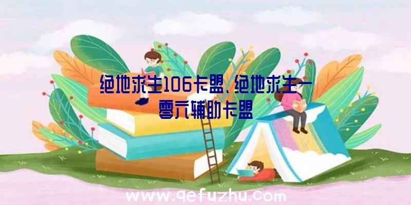 绝地求生106卡盟、绝地求生一零六辅助卡盟