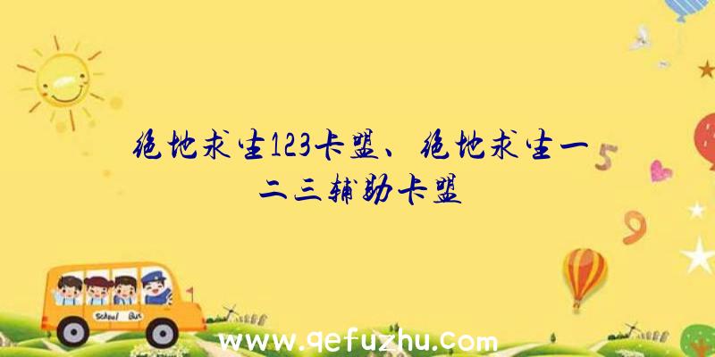 绝地求生123卡盟、绝地求生一二三辅助卡盟