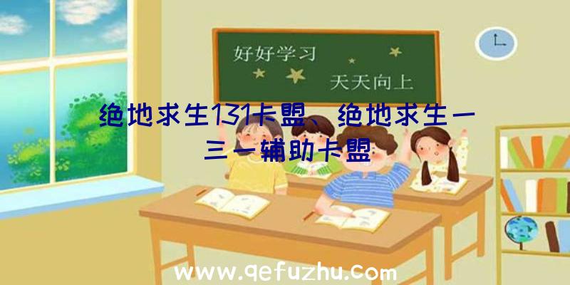 绝地求生131卡盟、绝地求生一三一辅助卡盟